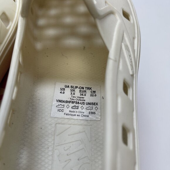 NEW W/ Box Vans Slip-On Mule TRK  Water Shoes Marshmallow, Wmns Sz 5.5 US Read* - Picture 6 of 13